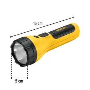 Linterna plástica de LED, 180 lm, recargable, PRETUL