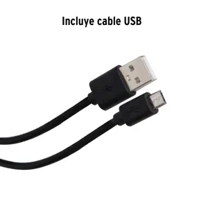 Linterna plástica de LED, 180 lm, recargable, PRETUL
