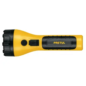 26102 / LIRE-180P Linterna plástica recargable de LED, 180 lúmenes, Pretul