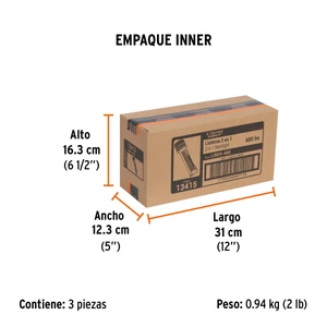 Linterna recargable con luz emergencia, 480lm, Truper Expert