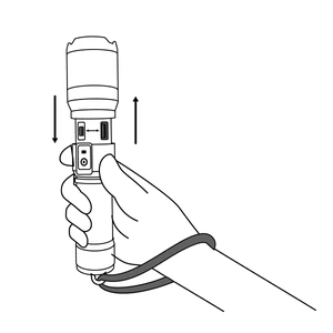 Linterna LED recargable, de aluminio,1,300 lm, TRUPER EXPERT