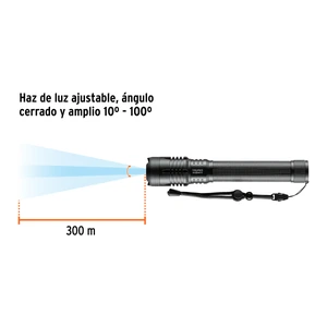 Linterna LED recargable, de aluminio,2,000 lm, TRUPER EXPERT