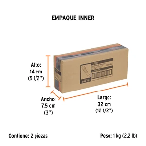 Linterna LED recargable, de aluminio,2,000 lm, TRUPER EXPERT