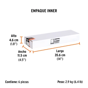 Llave combinada extralarga 25 mm x 355 mm de largo, Expert