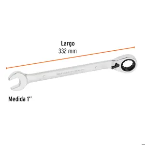 Llave combinada matraca reversible 1