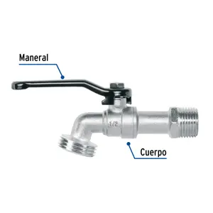 Llave de esfera de zinc 1/2