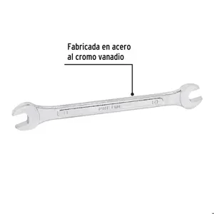 Llave española 10 x 11 mm x 157 mm de largo, PRETUL