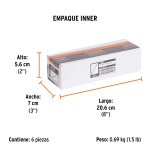 Llave española 14 x 15 x 189 mm de largo, Truper Expert