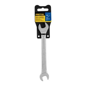 Llave española 14 x 15 mm x 185 mm de largo, PRETUL
