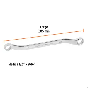 Llave de estrías 1/2 x 9/16