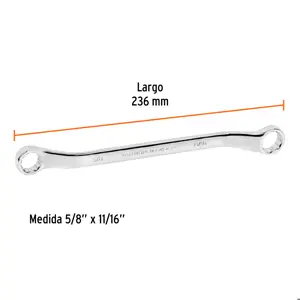 Llave de estrías 5/8 x 11/16