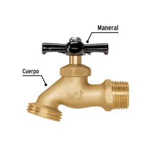 Llave p/manguera, de latón, 100g, 1/2