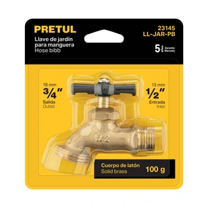 Llave p/manguera, de latón 100g, 1/2