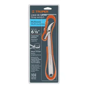 Truper Llave de banda de hule 1-1/2