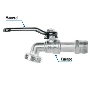 Foset Llave de esfera de zinc 1/2