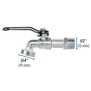 Foset Llave de esfera de zinc 1/2