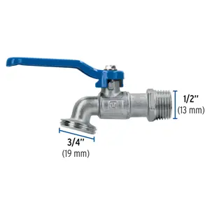 Llave de esfera de latón 1/2