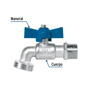 Foset Llave esfera de latón 1/2