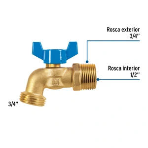 Llave de esfera de latón 3/4