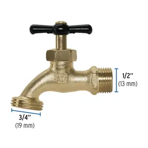 Foset Llave p/manguera, de zamac, 110gr, 1/2