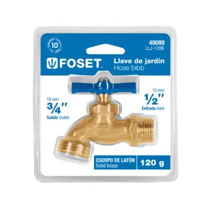 49089 / LLJ-120B Llave para manguera, de latón, 120 g 1/2