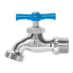 49084 / LLJ-130C Llave para manguera, de latón cromado, 130 g, 1/2
