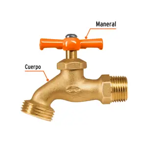 Llave p/manguera, de latón 140g, 1/2