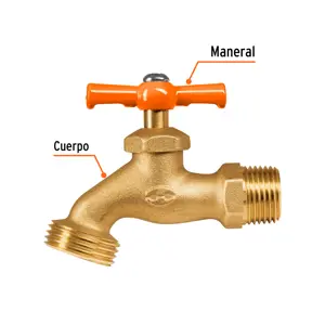 Llave p/manguera, de latón, 140g, 1/2