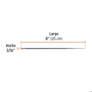Lima profesional para motosierra, 3/16