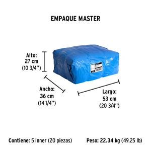 Lona 3 x 3 m, azul, Pretul