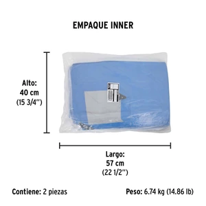 Lona 4 x 7 m, azul, Pretul