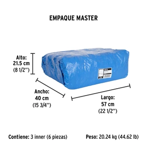 Lona 4 x 7 m, azul, Pretul