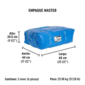 Lona 6 x 6 m, azul, Pretul