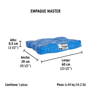 Lona 6 x 9 m, azul, Pretul