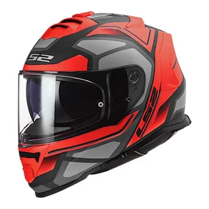 LS2-7103-3999 / 7103-3999 CASCO CERRADO LS2 STORM II FASTER L ROJ MATE/TITANIUM FF800