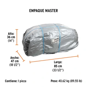 Lona gris reforzada 12 x 17 m, Truper
