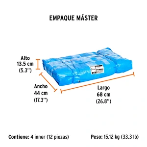Lona azul reforzada de 2 x 3 m, Truper