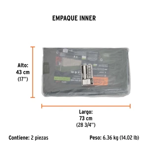 Lona uso rudo, verde olivo, 3 x 4 m, Truper Expert