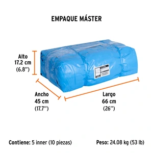 Lona azul reforzada de 3 x 4 m, Truper