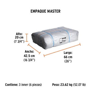 Lona gris reforzada 4 x 5 m, Truper