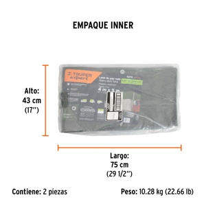 Lona uso rudo, verde olivo, 4 x 5 m, Truper Expert