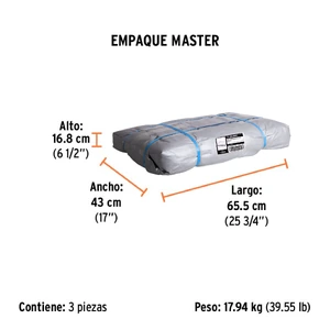 Lona gris reforzada 5 x 6 m, Truper