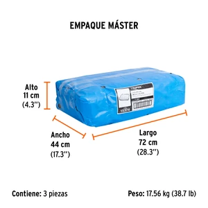Lona azul reforzada de 5 x 6 m, Truper