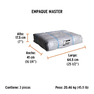 Lona gris reforzada 5 x 7 m, Truper