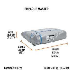 Lona gris reforzada 7 x 10 m, Truper
