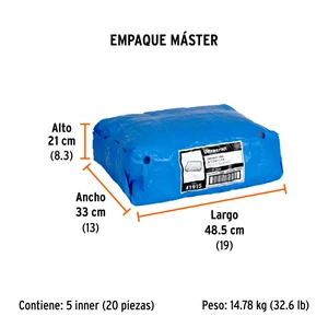 Ultracraft Lona 2.00 x 3.00 m, azul, Ultra