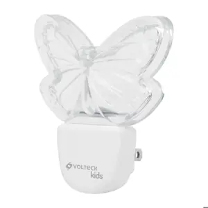 Luz de noche de LED, mariposa, Volteck