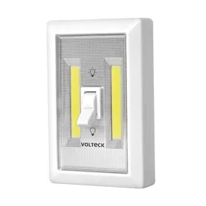 49970 / LUZ-AP Volteck Luz LED 200 lm para pared con interruptor con 3 pilas AAA