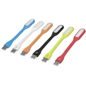 46865 / LUZ-USB Mini-lámpara flexible de 5 LEDs 1W para puerto USB, Volteck