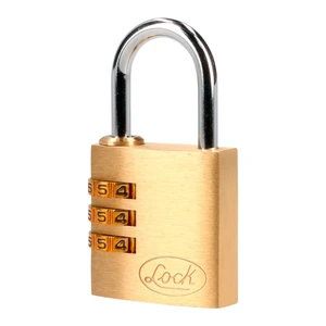 Lock-11CA / 11CA Candado de combinación programable para maleta, latón, 30 mm Lock